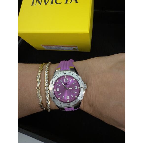 NEW - Invicta Angel Halo Women's Watch - 38mm, Purple (24123) NEW- IN BOX*1 LEFT - Picture 6 of 13